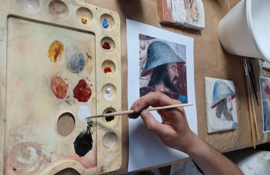 Arezzo: Dipingi un affresco con un artista  