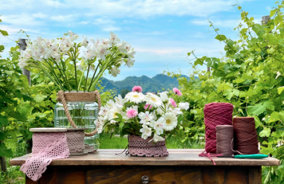 Lezione di flower design sulle colline del Prosecco  